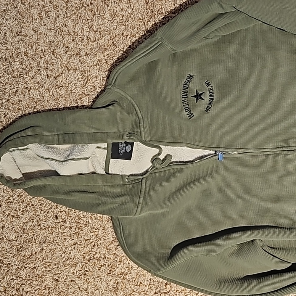 Harley Davidson Hoodie Olive Green XXL